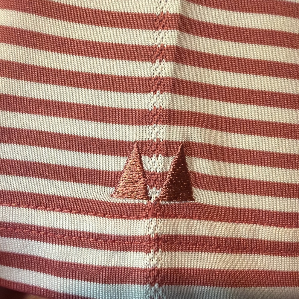 Greg Norman Mens Striped Short Sleeve Golf Polo Size M EUC - Picture 5 of 6
